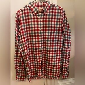 Brooks brothers red fleece button down